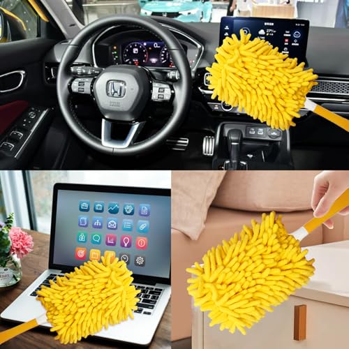 Image of Reusable Duster Refill for Swiffer, 360 Heavy Duty Dusters Refills Compatible with Swiffer Duster Refill, Microfiber Ceiling Fan Hand Duster Refills 4 Pack(Handle is Not Included)
