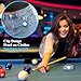 Magnetic Billiard Chalk Holder Portable Pool Cue Chalk Holder with Fixed Clip Aluminum Alloy Billiard Cue Chalk Tip Case for Snooker Pool Table Accessories - Square/Blue