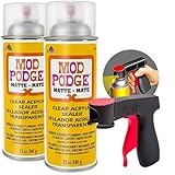 GRAS Art Bundles Matte Acrylic Paint Sealer 2-Pack, 11oz, Clear Coating, Spray Can Sprayer Handle