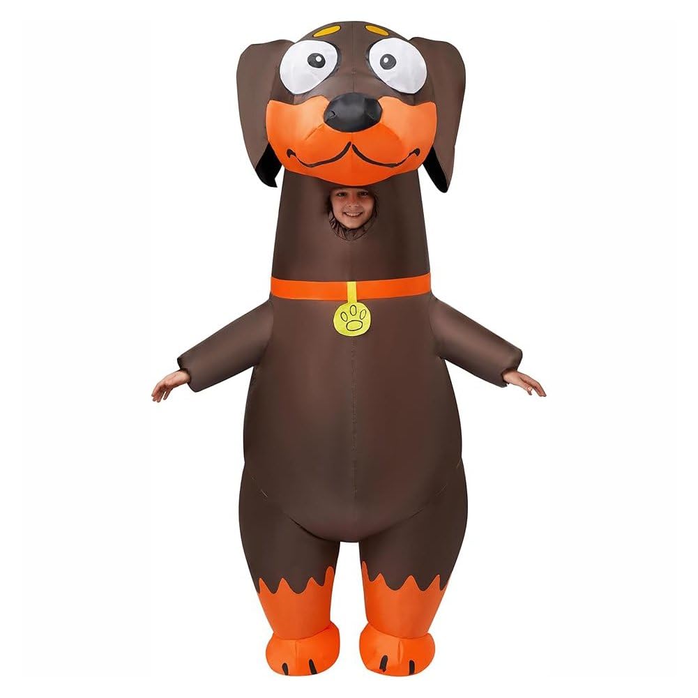 Disfraz Inflable De Perro Salchicha para Adulto, De Cuerpo Completo, para Fiesta Temática De Cosplay De Animales.