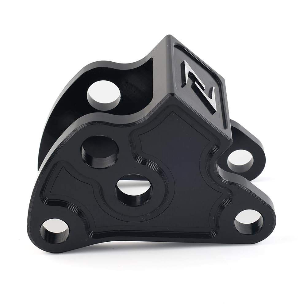 FSFY Kit di collegamento per abbassamento sospensioni moto, Set di collegamenti per abbassamento sospensioni posteriori in alluminio da 1 pezzo per Vespa Sprint 150 Primavera 150,Nero