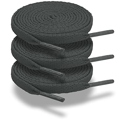 Image of ZHENTOR 3 Pair Flat Shoe Laces for Sneakers, Shoelaces for Sneakers Athletic Running Shoes Boot Strings