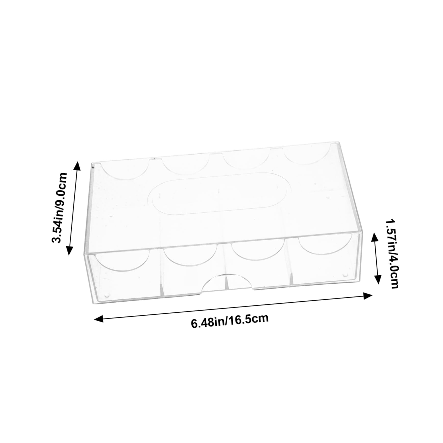 SUPVOX 3 Pezzi Scatola Di Trucioli Poker Gioco Scatoline Trasparenti Accessorio Chip Custodia Per Trucioli Resistente All'usura Caso Chip Professionale Transparent Plastica