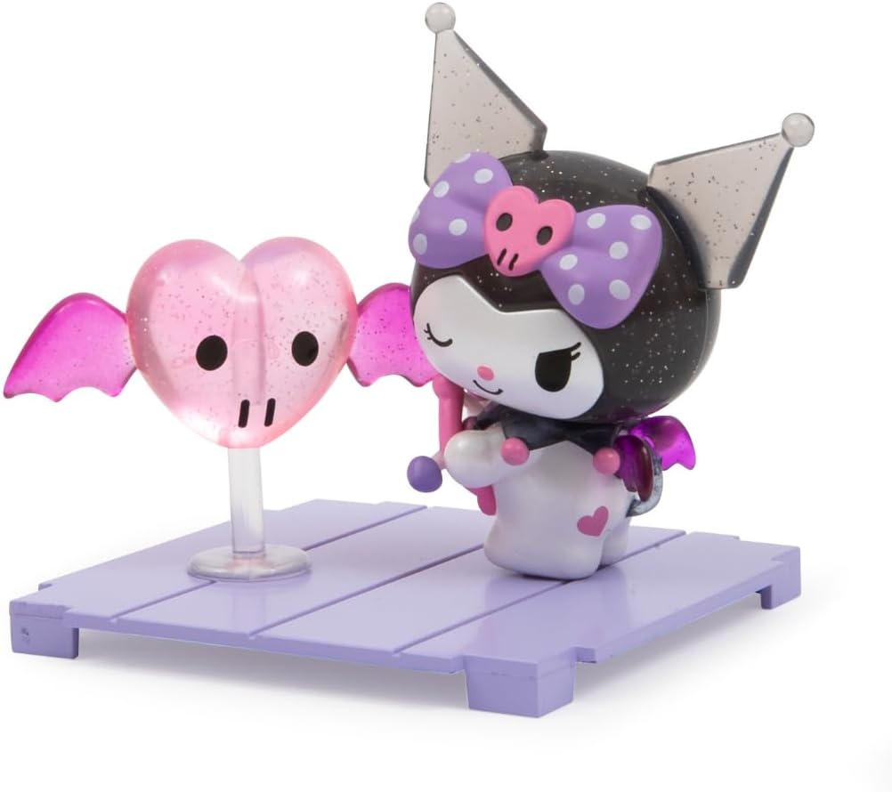 Hello Kitty - Kuromi and My Melody Blind Box Love Letters Series, 1 Pop Surprise Figurine in 9, Unboxing and Random Arrival Mini Transparent Box 7 x 7 cm, for Collection, Giochi Preziosi