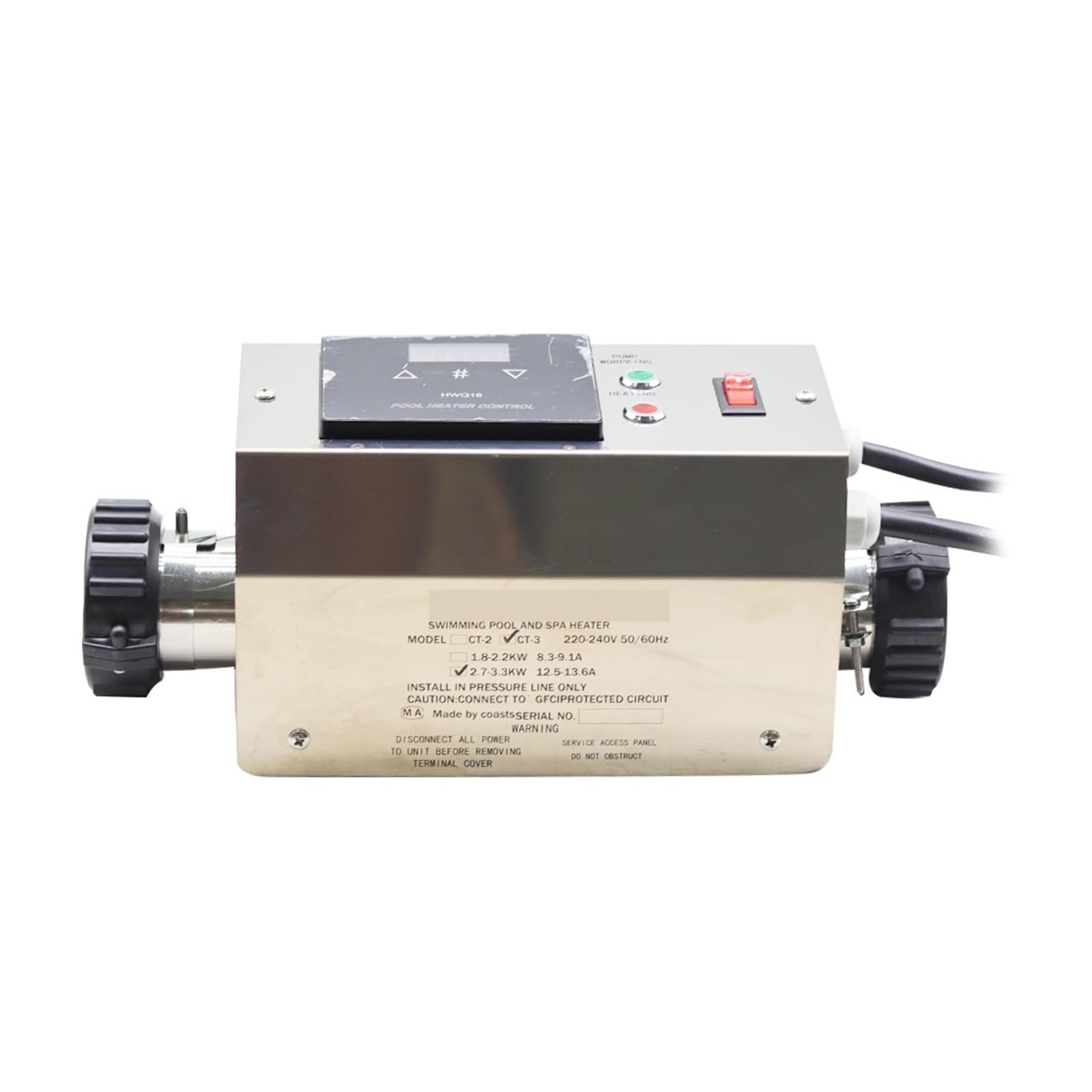 Podgrzewacz wody, 3KW podgrzewacz basenowy elektryczny basen i wanna SPA ogrzewanie wody termostat akcesoria do basenów