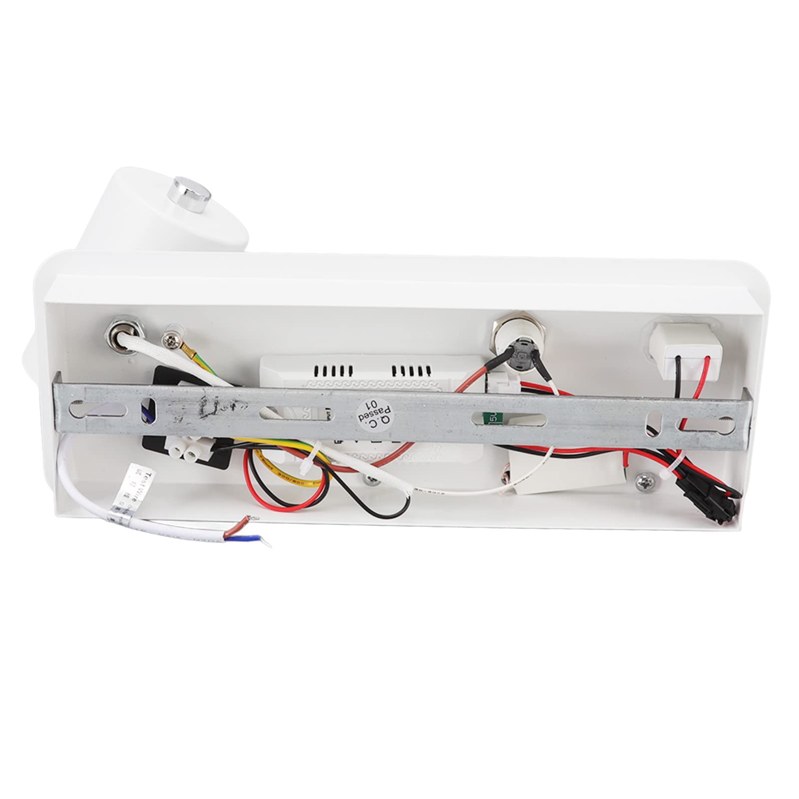 Fockety LED-Wandleuchten, Wand-Leseleuchte Nachttisch-Wandleuchte mit 5-V-USB-Ladeanschluss und Kabellosem Ladegerät, Drehbare Wandleuchte mit Warmem Licht für Schlafzimmer, Wohnzimmer (Weiß rechts)