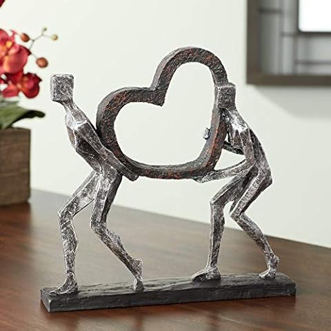 Dahlia Studios The Weight of Love 12" High Figurines and Heart Sculpture Cover