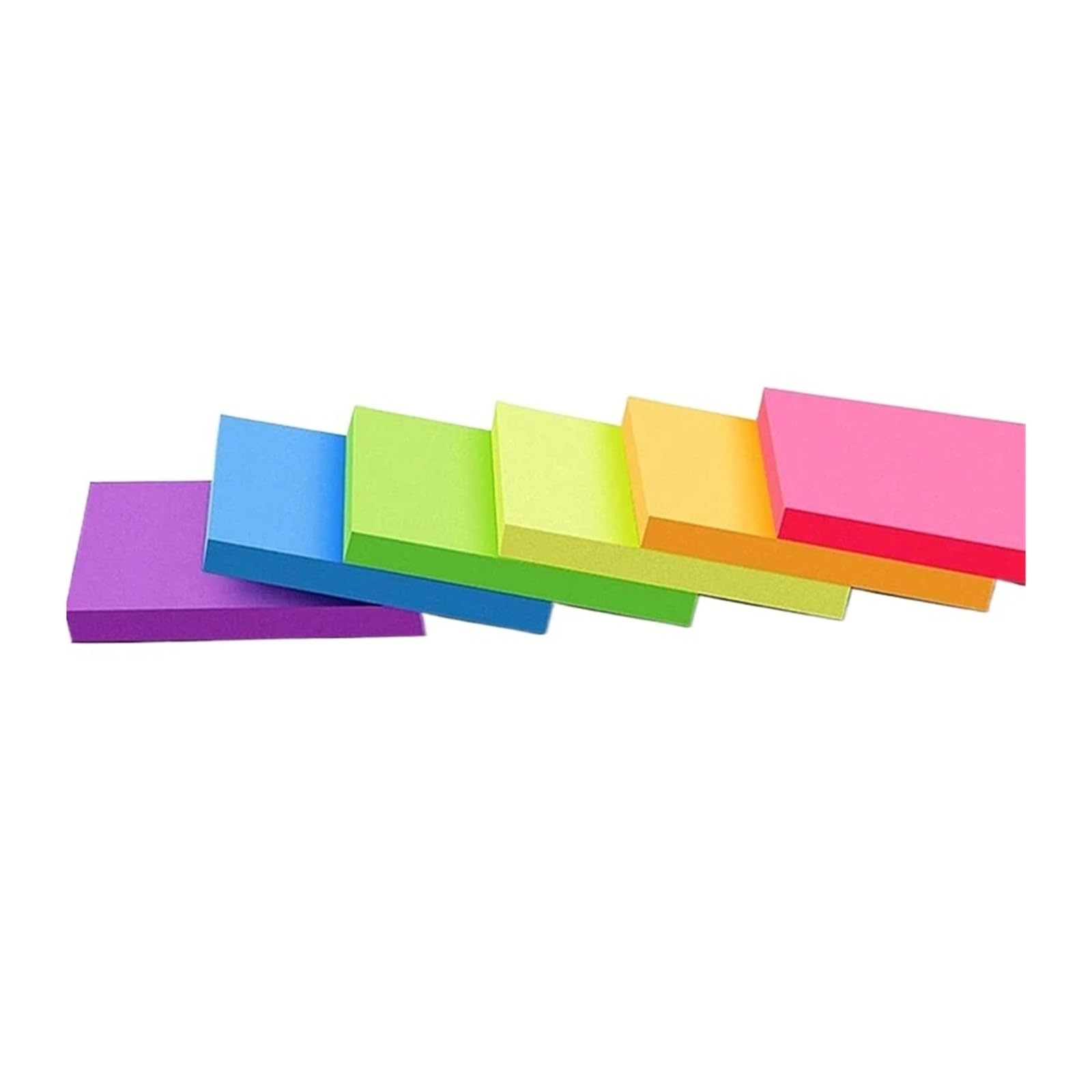 Bloc-notes autocollants 6 pièces notes colorées bureau et maison