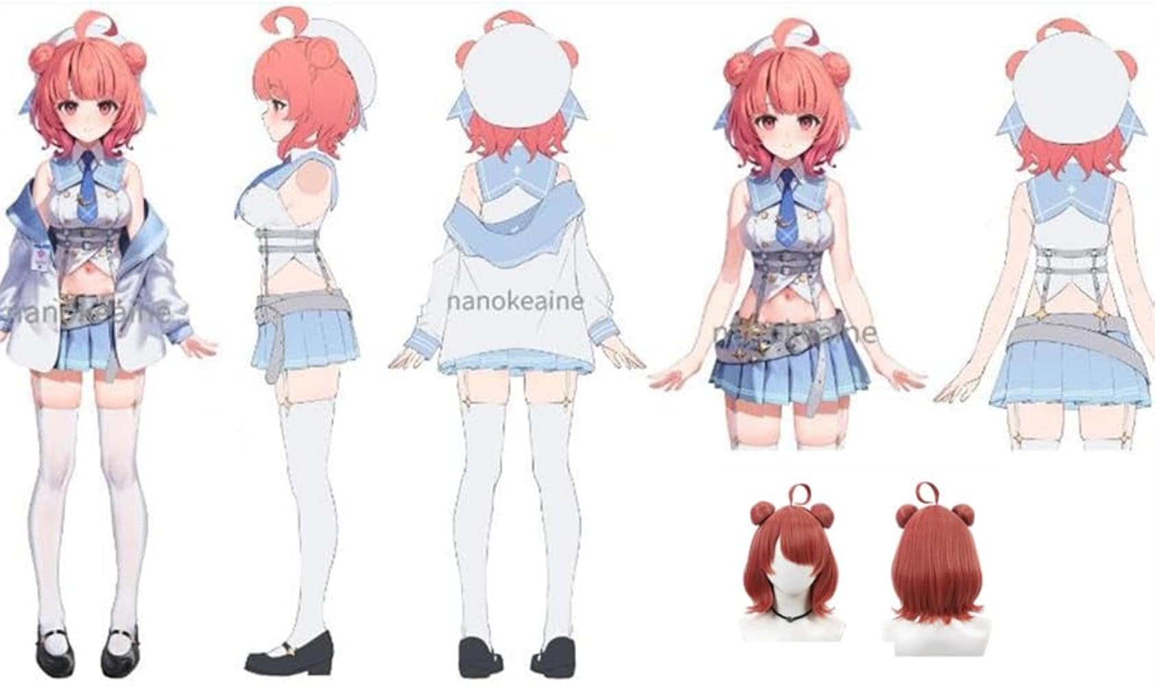 ぶいすぽっ!夢野あかり ハイチュウ、ファミマコラボコスプレ 衣装、ウィッグ ぶいすぽっ!夢野あかり ハイチュウ、ファミマコラボコスプレ