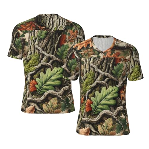 Stylish Athletic Sports Jersey Leafs-Camo-Hunting Men's Rugby Jersey Small