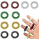 Akupressur Ring Set, 10 Stück Massageringe für Finger Akupressurring, Massage Ring für Stress Reduzierstück und Förderung der Durchblutung, Fingermassage oder Zehenmassage