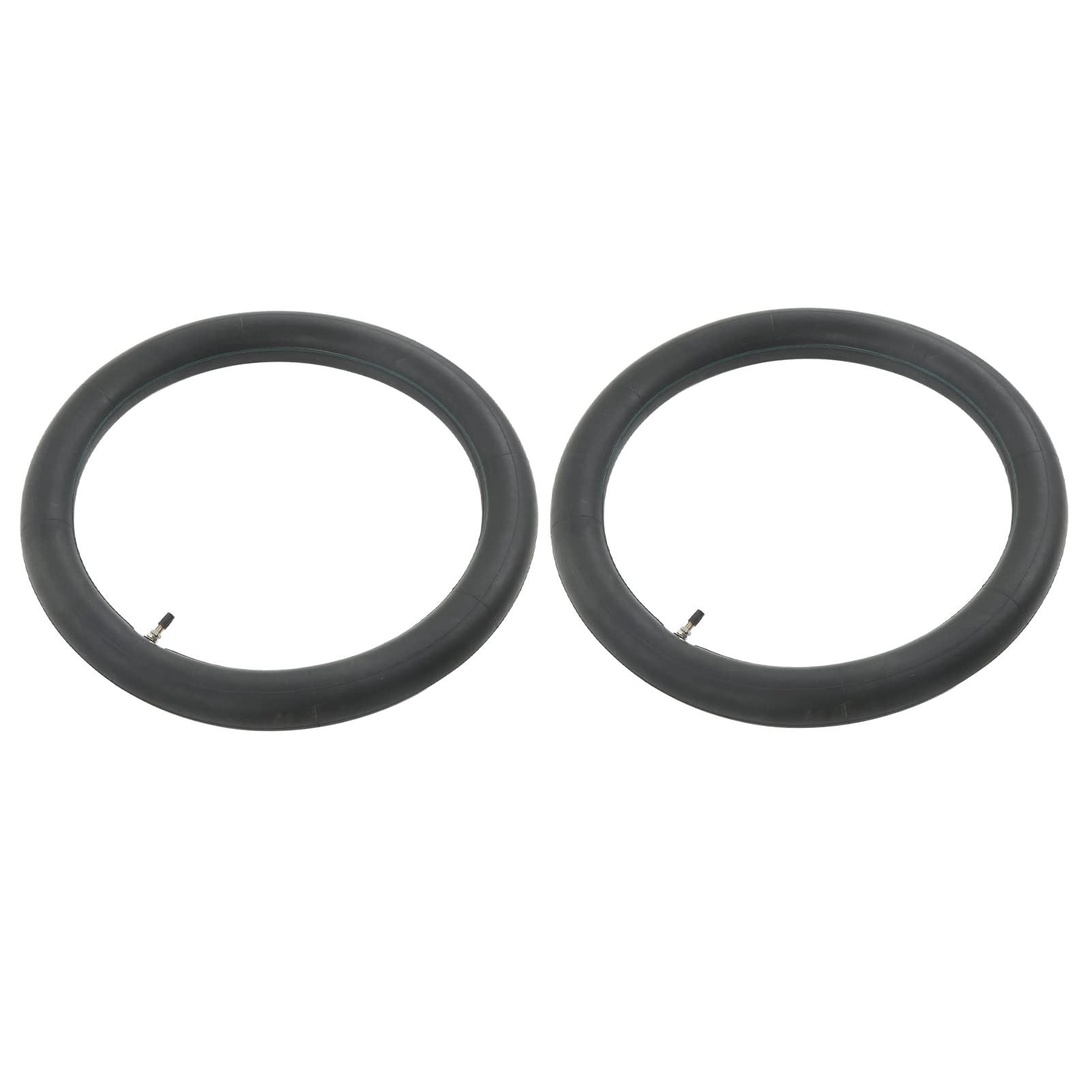 Akozon Tubo de Neumático de Motocicleta, 2 Piezas 2.50‑17 Tubo Interior de Neumático con Vástago de Válvula de ángulo Recto Reemplazo para Baja