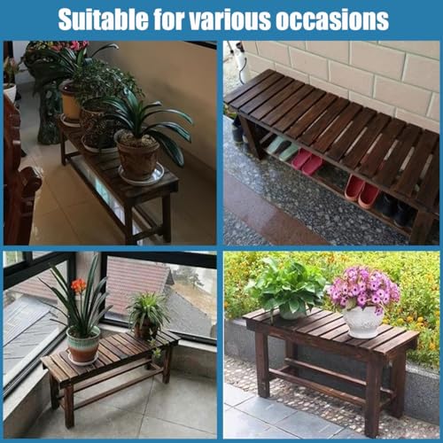 Banc d'extérieur en bois massif pour un aménagement extérieur durable