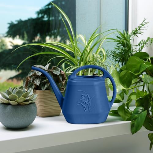 Image of Plastic Watering Can -1 /2 Gallon - Blue | With Long Spout for Watering-Home Indoor and Outdoor Garden