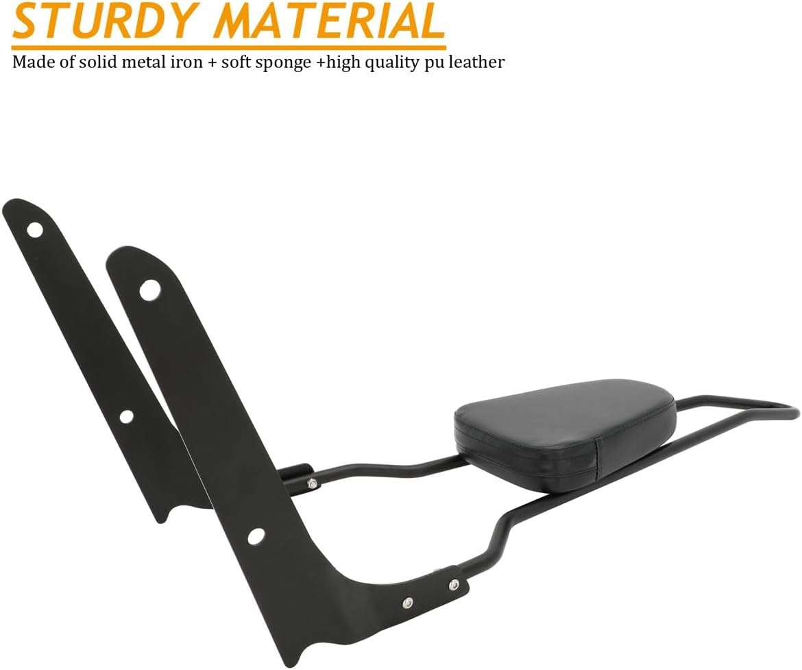Passenger Tall Sissy Bar Rear Backrest for Honda Shadow 750 Spirit VT750C2 VT750C2F Phantom VT750C2B 2010-2025, Black