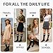 FGZ Casual Knee High Socks for Women Dress Socks Seamless Toe with Bow or Stripe,3 Pairs(Stripe Black)