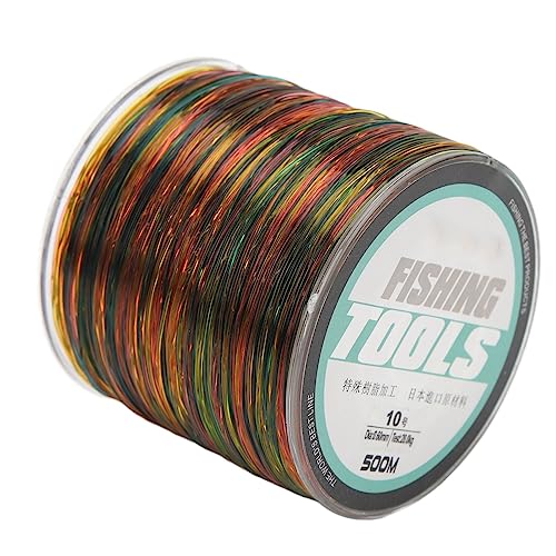 Yuecoom Strong Fishing Line, 0.6mm 500m Powerful Wear Resistant Colorful Fishing Line Fishing Tools,Nylon Fishing Leader Line for Freshwater Saltwater Fishing