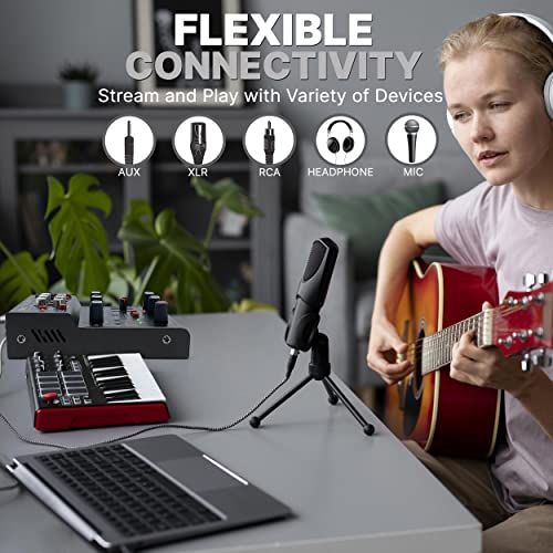 image for Pyle Professional Wireless DJ Audio Mixer- 3-Channel Bluetooth DJ Cont