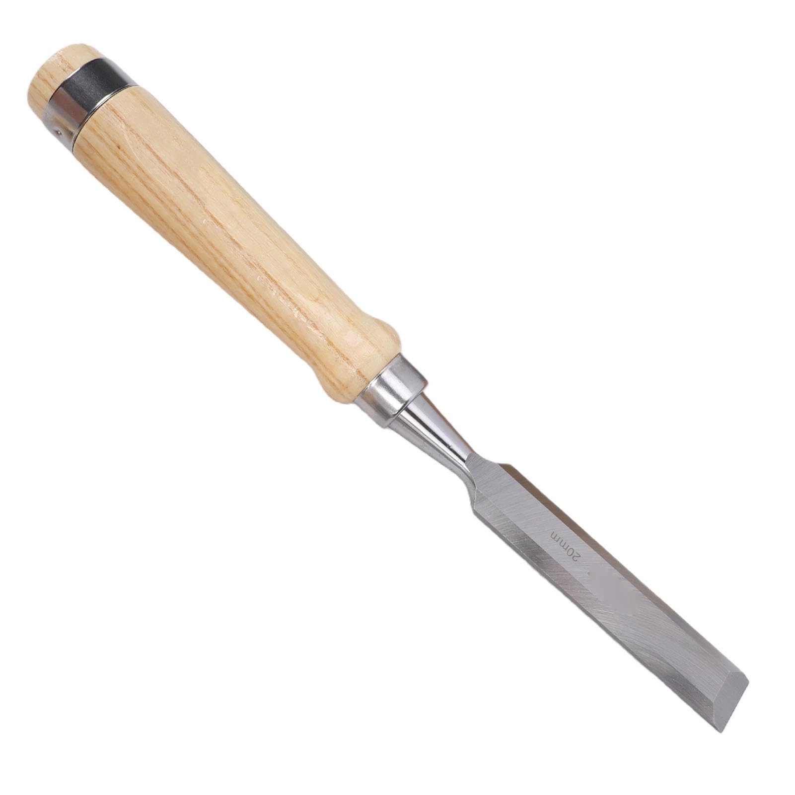 Jeffergarden Jeu de Ciseaux à Bois 4 Pièces avec Lames de 10 20 24 32mm, | Manche en Frêne, Acier allié 60crv, Biseau à 25 Degrés, Protège-lames, Sculpture sur Bois Dur Résineux