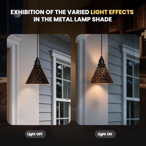 Image of Trumpet Pendant Light Shade 2 Packs, Fits Bedroom Lving Room and Bathroom for Chandelier Shades 2.4x7.4x5.7 inchcover for Pendant Light Wall Sconces Series