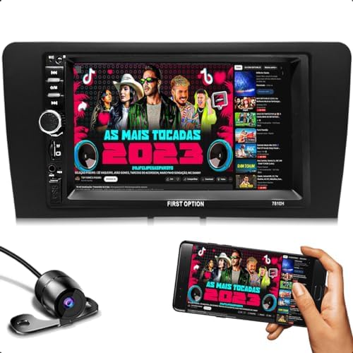 Central Multimídia Mp5 2 Din 7 Polegadas Espelhamento Android Ios ...