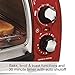 Hamilton Beach Easy Reach Countertop Toaster Oven, 4-Slices, Red (31337D)