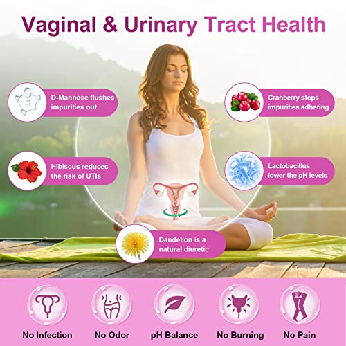 Probiotics For Women Digestive Health With Digestive Enzymes & Prebiotics, 100 Billion Cfus, Vaginal Probiotics With Cranberry & D-Mannose For Urinary Tract Health & Ph Balance, 90 Veggie Capsules #TOP1
