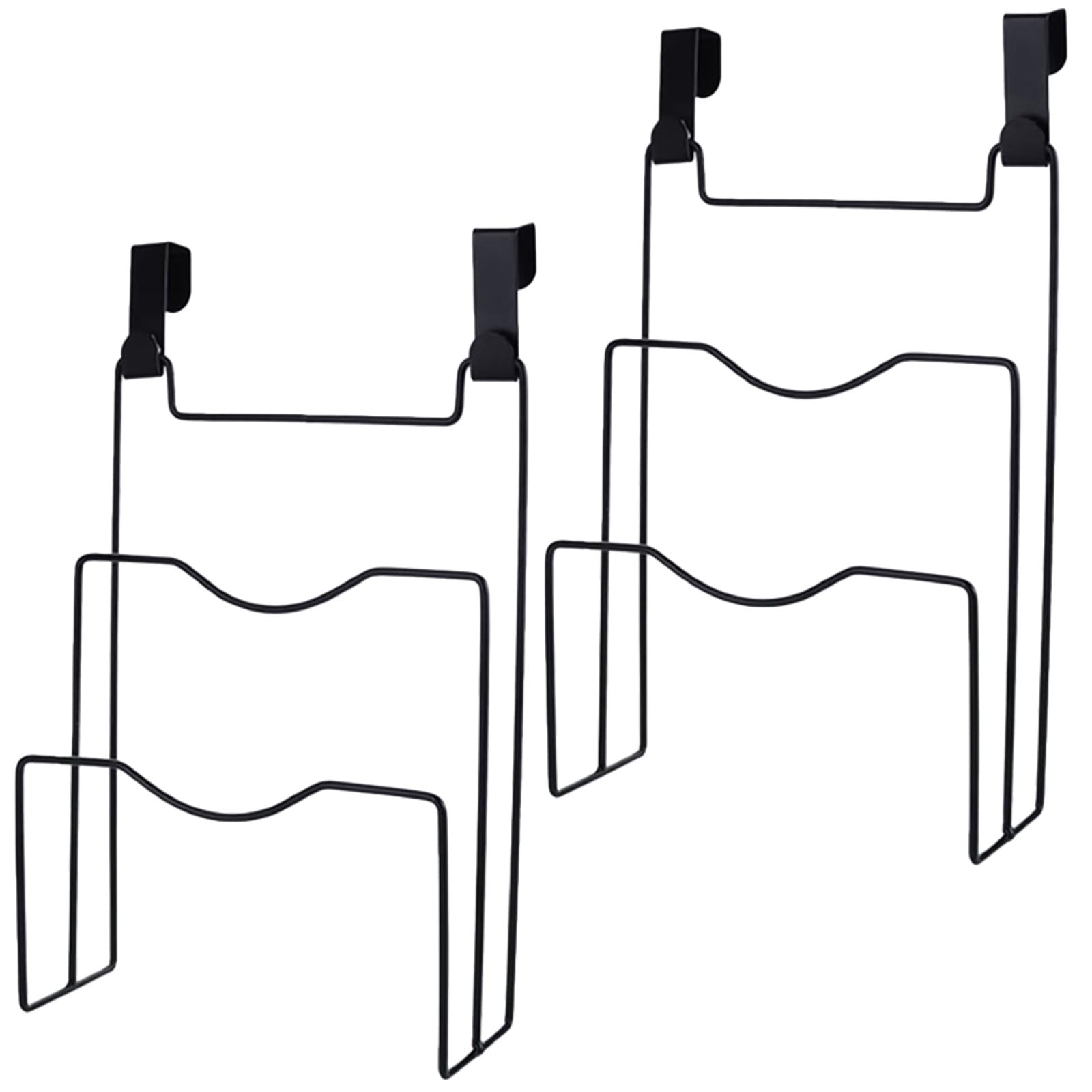 2 Stück Schranktür Topfdeckelhalter aus Eisen Schwarzer Organizer für Pfannen und Schneidebretter Platzsparend für Küche