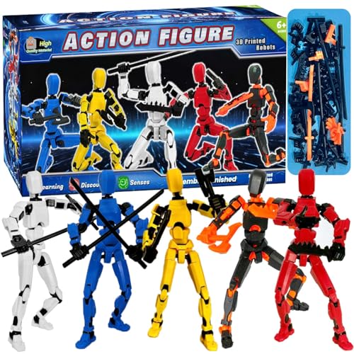 ZiZa (Assembly Completed) T13 Action Figure Set Already Assembled, 3D