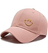 YAMEE Baseball Cap Damen Herren Baumwolle Smiley,Baseball-Mütze Unisex Verstellbar Basecap Sonnen...