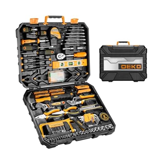 DEKO 168-teilig Premium Universal Werkzeugkoffer - und Haushalts-Werkzeugsets