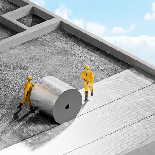 Espuma aislante resistente a altas temperaturas con capa autoadhesiva de gran grosor para obras 6