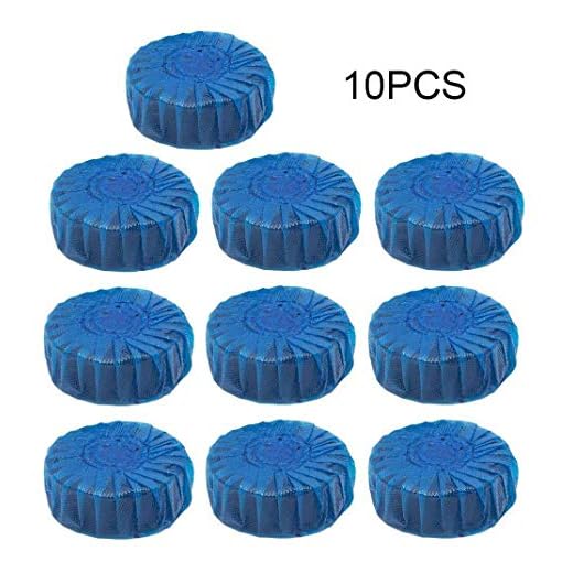 lumanuby 10 pcs Desodorante bloque soluble en agua para inodoro limpiador para limpieza y Aromatización para inodoro (azul)
