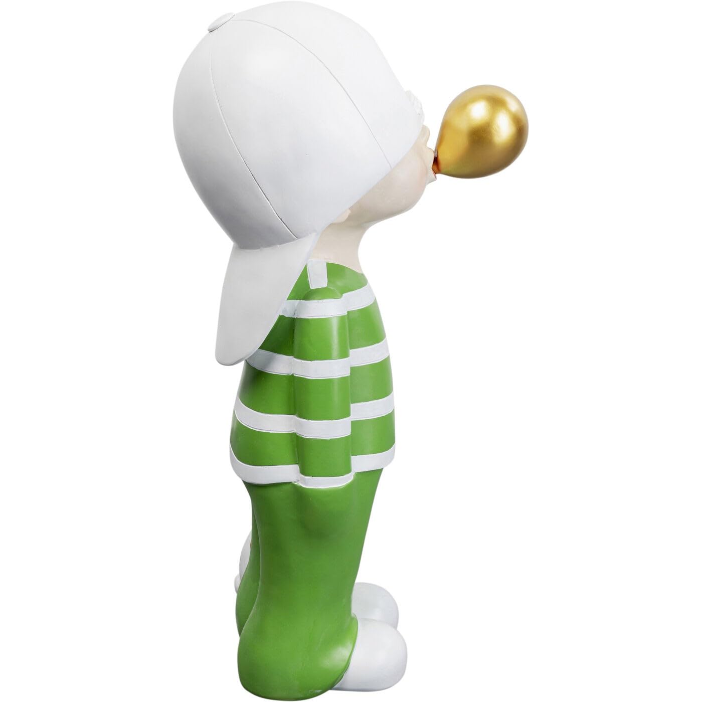 Kare Bubble Boy Design Decorative Figurine, Green/White, Hand