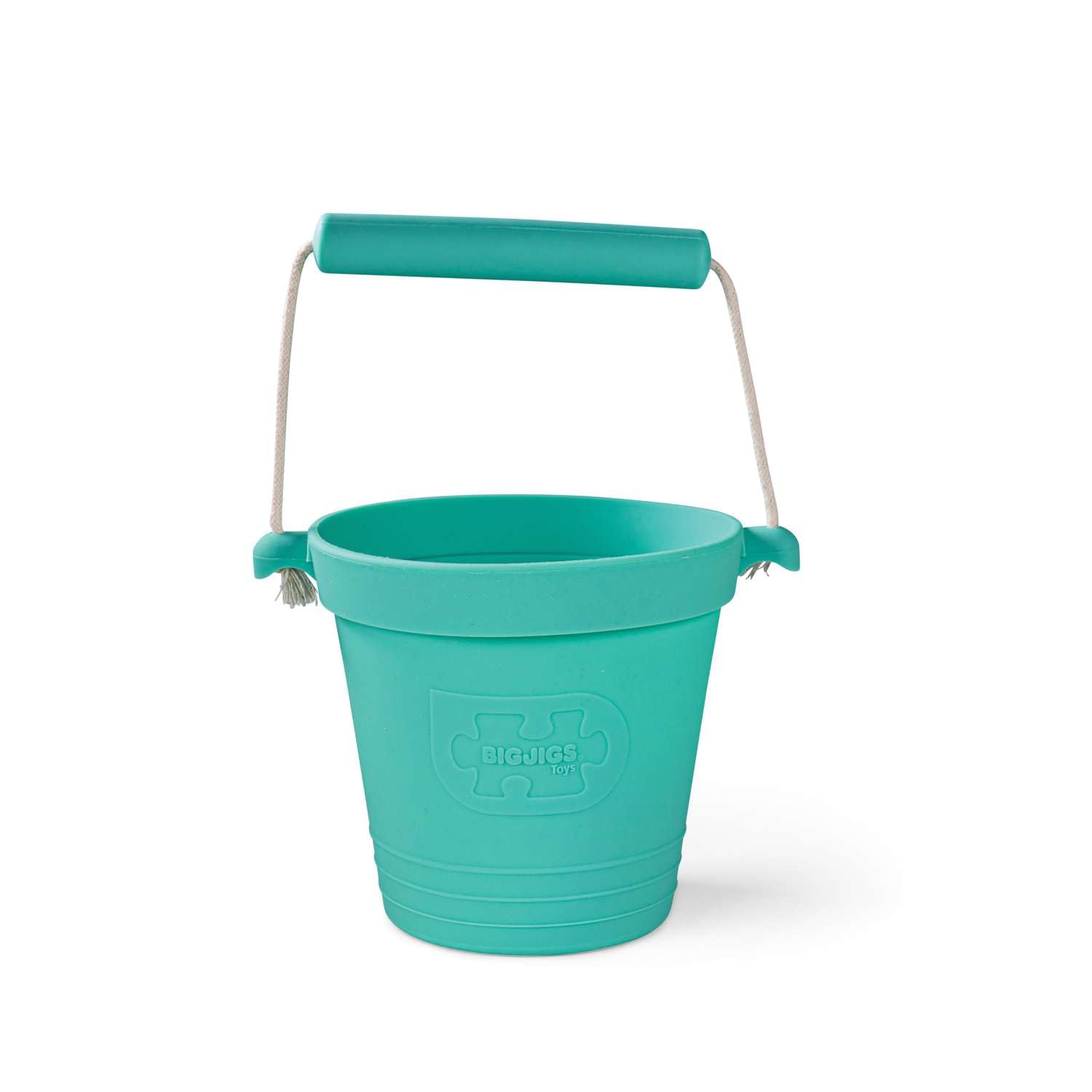 Bigjigs Toys Silicone Activity BucketEggshell Green from B&Q