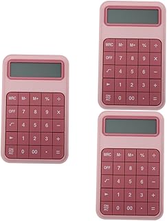 Ciieeo 3 Peças Calculadora De 12 Dígitos Mini Calculadora De Escritório Calculadora De Botão Grande Calculadoras Para Display Lcd Calculadoras Eletrônicas De Mesa Ferramenta De Negócios