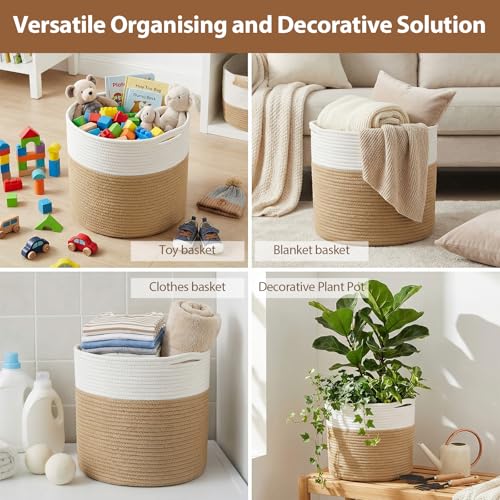 Panier à vêtements sales en coton pour ranger les jouets