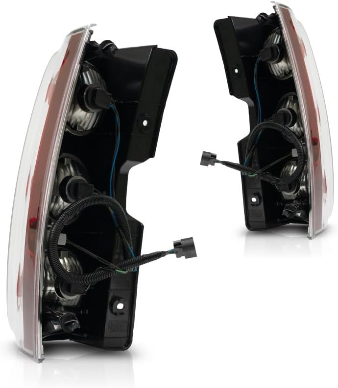 CarLights360 For 2007-2014 GMC Yukon XL 1500 Tail Light Driver and Passenger Side Bulbs Included DOT Certified GM2800215, GM2801215 | 25975977, 25975978 w/Denali