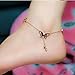 1pcs Lucky Women Butterfly Charm Gold Foot Anklet Bracelet Chain Hot Cute