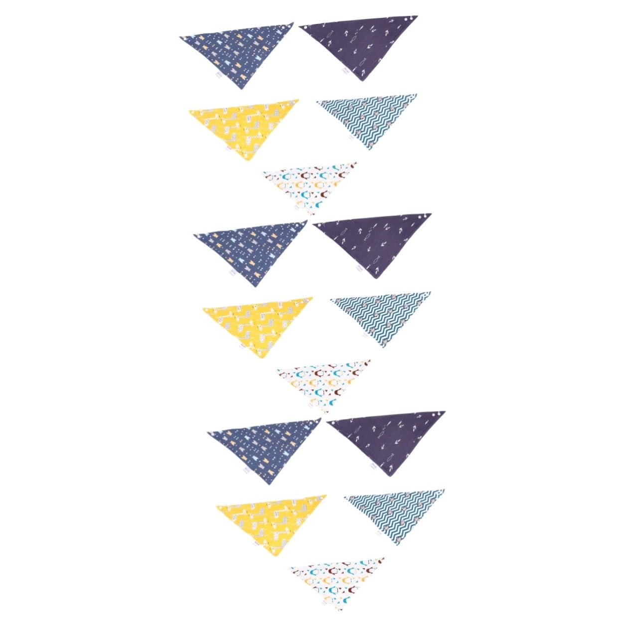 TOYANDONA 15 Piezas Baberos Baberos De Bebé Baberos Infantiles Bufanda Baberos Para Bebé Baberos Simples Bufandas Triangulares Infantiles Baberos De Alimentación Para El Almuerzo Baberos