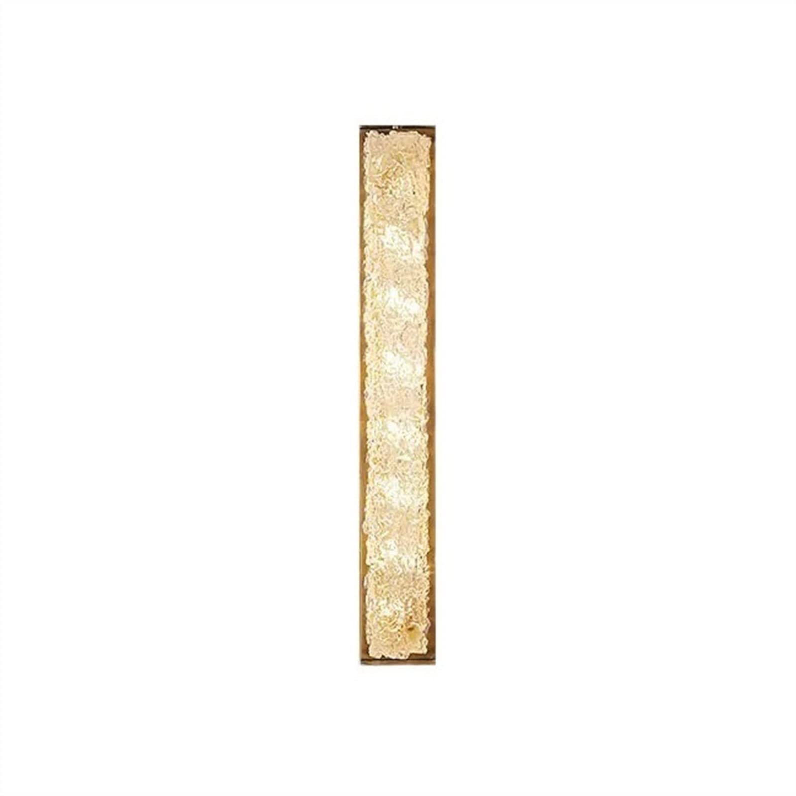 HXYSXHJUO Indoor Wall Lamp Simple Narrow Strip Bedroom Bedside Lighting Copper Light Luxury Corridor Staircase Sconce (Gold-60Cm)