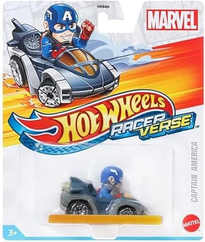 Hot Wheels RacerVerse Captain America Marvel Die-Cast miniatura 2