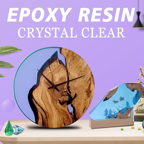 image for alida 0.5 Gallon Crystal Clear Epoxy Resin, Resin Epoxy Table Top, No 