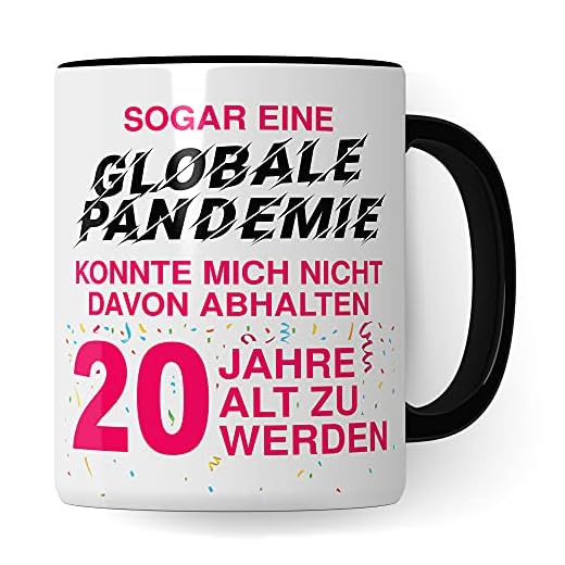 20. Geburtstag | Frauen Tasse | Geschenk 20 Geburtstag
