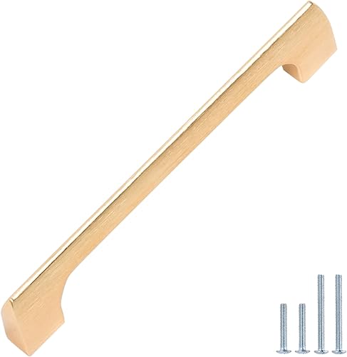 monti hardware Paquete de 5 manijas de metal sólido para gabinetes de cocina de baño y decoración del hogar, manijas de gabinete de cocina de metal