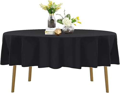 Mantel redondo de 70 pulgadas, resistente a las manchas y a las arrugas, lavable, mantel de tela decorativa para mesa de comedor, fiestas de bufé y disponible en Yaxa Peru