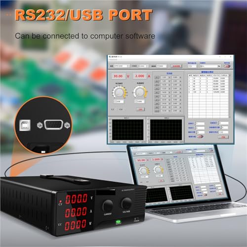 Alimentation de banc programmable CC R-SPS3040 haute puissance réglable - 3