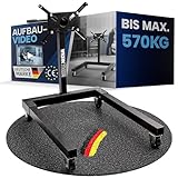 WERKTHOR Motorständer kfz 570kg massiv für PKW – Motorhalter kfz 360° drehbar & rollbar – Getriebeheber kfz Schwarz stabil – Montageständer für Motoren Instandsetzung – Engine Stand 1250lbs