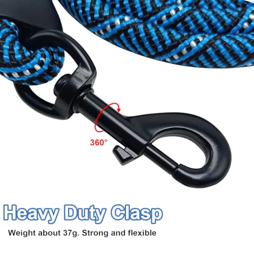 Image of MayPaw Heavy Duty Rope Dog Leash, 1 /2 inch x 6FT Nylon Pet Training Leash, Soft Padded Handle Thick Lead Leash for Large Medium Dogs (1 /2 inch 6ft, Blue)