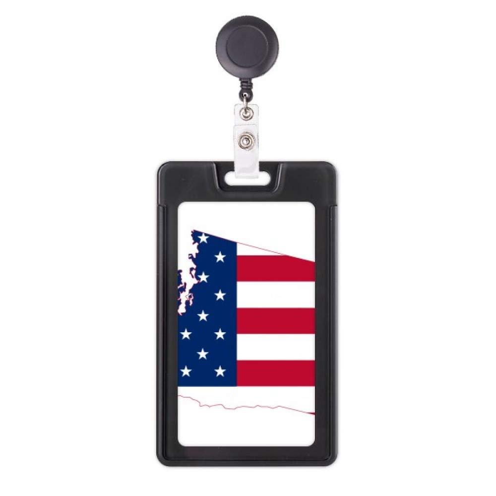 Enrouleur de badge rétractable Washington - Porte-carte d'identité extensible